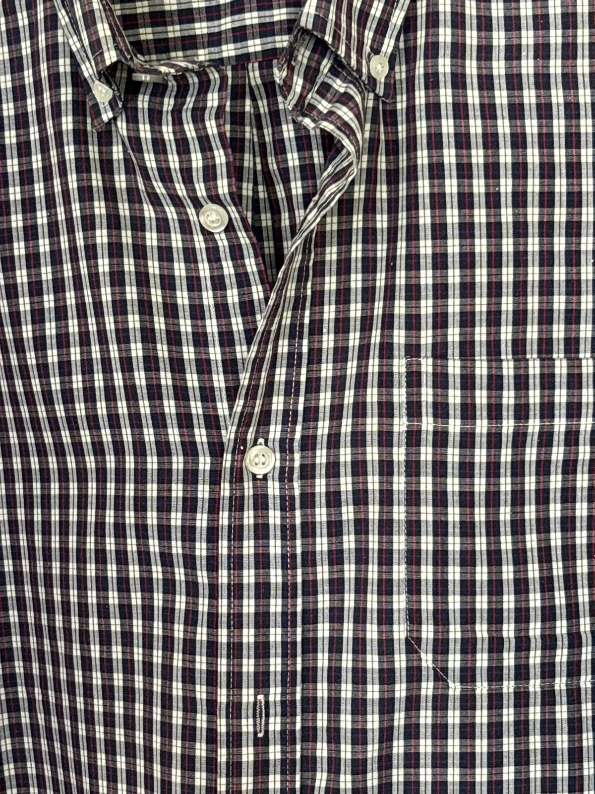 Camisa quadriculada cinza e vermelha Tex tamanho XL – photo 2